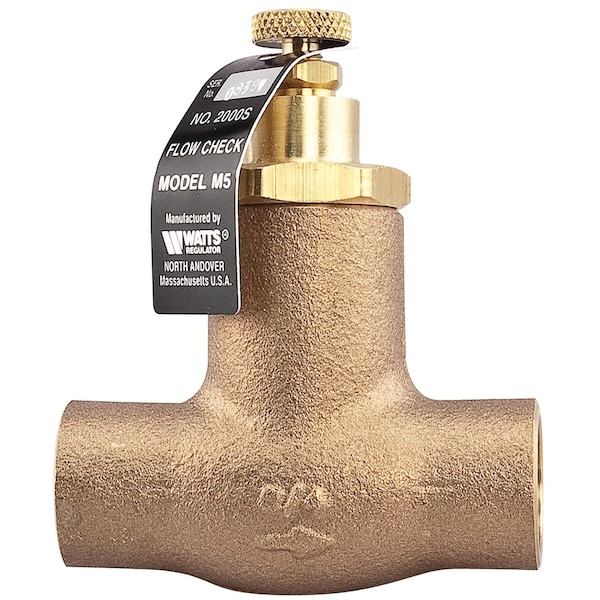 Watts 3/4 In Two-Way Bronze Universal Flow Check Valve, Solder X Solder 0856763 - main